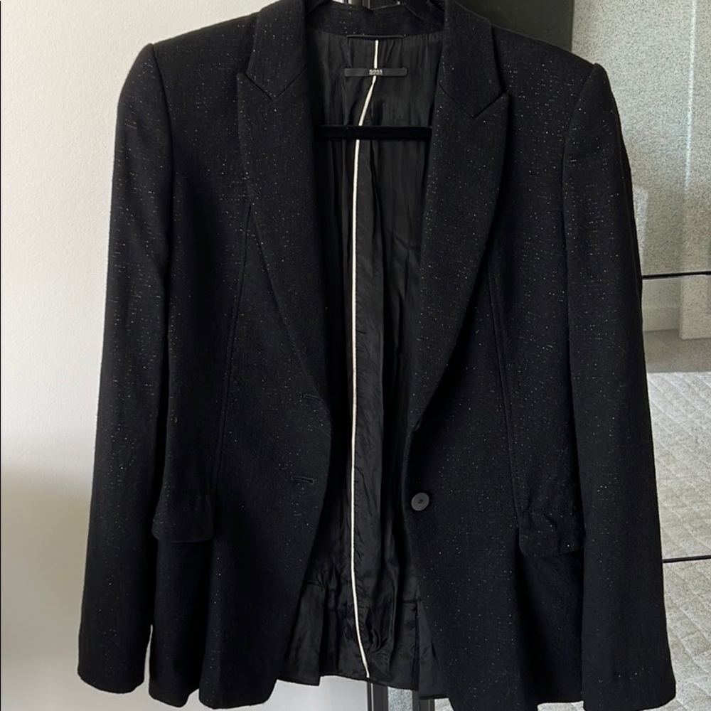 Hugo Boss black jacket with the sparklers